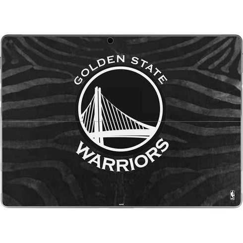 NBA Golden State Warriors Black Animal Print Surface Pro 8 Skin